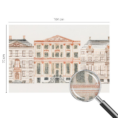 Dekoracyjna fototapeta na ścianę z motywem klasycznych budynków