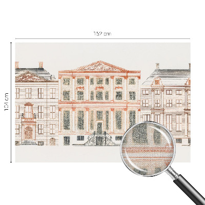 Dekoracyjna fototapeta na ścianę z motywem klasycznych budynków