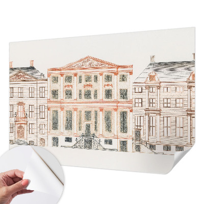 Dekoracyjna fototapeta na ścianę z motywem klasycznych budynków