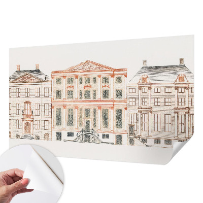 Dekoracyjna fototapeta na ścianę z motywem klasycznych budynków