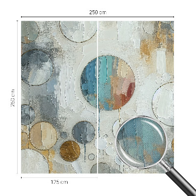 Tapeta fotograficzna samoprzylepna z motywem geometrycznych kół
