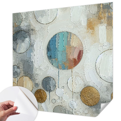 Tapeta fotograficzna samoprzylepna z motywem geometrycznych kół
