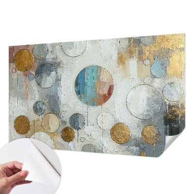 Tapeta fotograficzna samoprzylepna z motywem geometrycznych kół