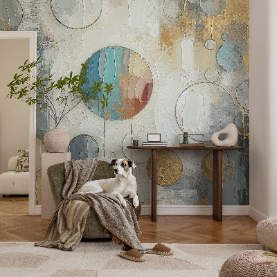Tapeta fotograficzna samoprzylepna z motywem geometrycznych kół