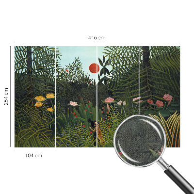 Nowoczesna fototapeta do salonu z egzotycznym pejzażem