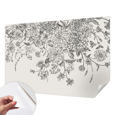 Fototapeta samoprzylepna do sypialni Kwiatowy wzór