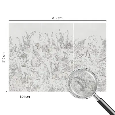 Tapeta fotograficzna z motywem zwierząt leśnych