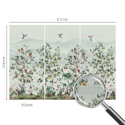 Tapeta fotograficzna samoprzylepna z motywem egzotycznych drzew
