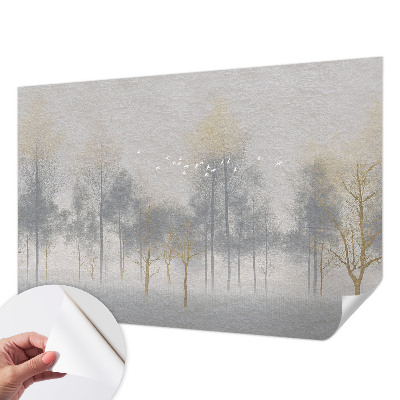 Nowoczesna fototapeta do salonu Leśna harmonia