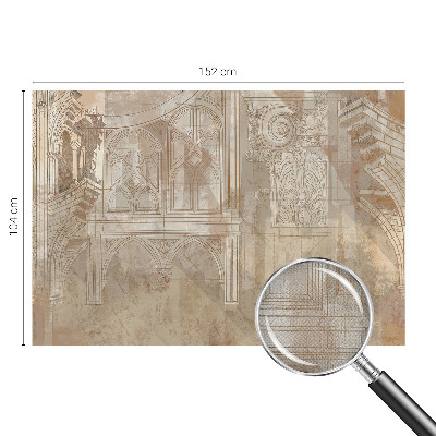 Nowoczesna fototapeta do salonu z historycznymi ornamentami