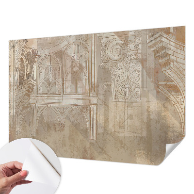 Nowoczesna fototapeta do salonu z historycznymi ornamentami
