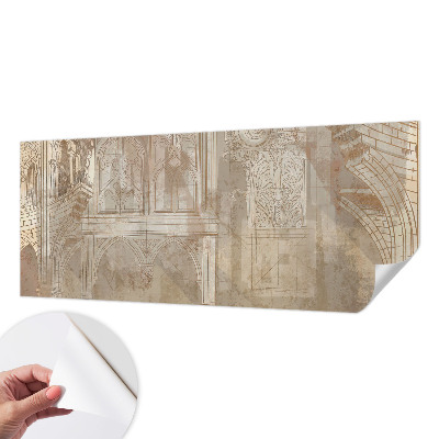 Nowoczesna fototapeta do salonu z historycznymi ornamentami
