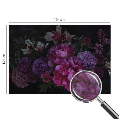 Dekoracyjna fototapeta na ścianę z motywem kwiatowym w eleganckim stylu