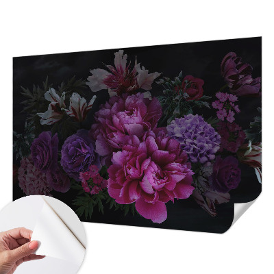 Dekoracyjna fototapeta na ścianę z motywem kwiatowym w eleganckim stylu