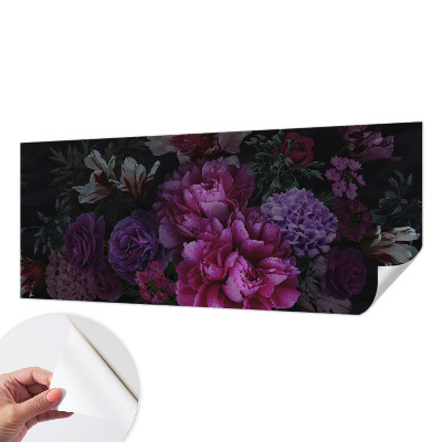Dekoracyjna fototapeta na ścianę z motywem kwiatowym w eleganckim stylu