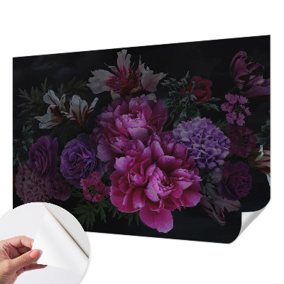 Dekoracyjna fototapeta na ścianę z motywem kwiatowym w eleganckim stylu