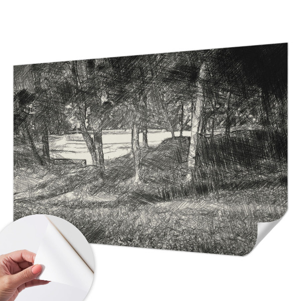 Fototapeta samoprzylepna z nadrukiem z motywem spokojnego pejzażu