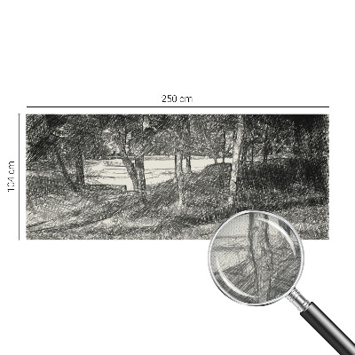 Fototapeta samoprzylepna z nadrukiem z motywem spokojnego pejzażu