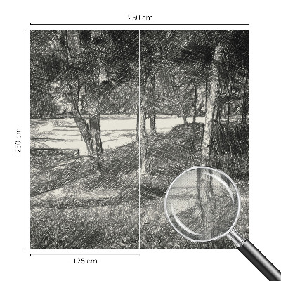 Fototapeta samoprzylepna z nadrukiem z motywem spokojnego pejzażu