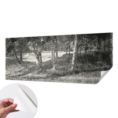 Fototapeta samoprzylepna z nadrukiem z motywem spokojnego pejzażu