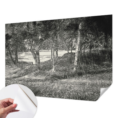 Fototapeta samoprzylepna z nadrukiem z motywem spokojnego pejzażu