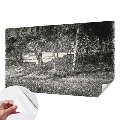 Fototapeta samoprzylepna z nadrukiem z motywem spokojnego pejzażu