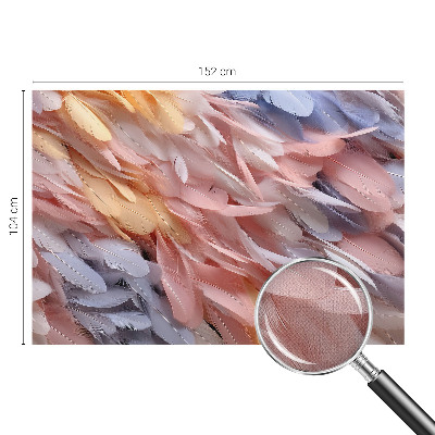Tapeta fotograficzna samoprzylepna z motywem pastelowych piór