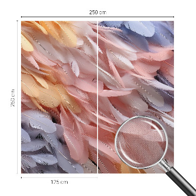 Tapeta fotograficzna samoprzylepna z motywem pastelowych piór