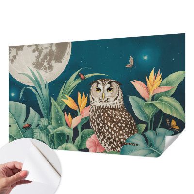Fototapeta samoprzylepna z nadrukiem z motywem księżycowego safari