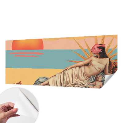 Fototapeta samoprzylepna z nadrukiem z motywem zachodu surrealizmu