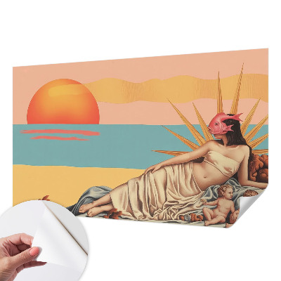 Fototapeta samoprzylepna z nadrukiem z motywem zachodu surrealizmu