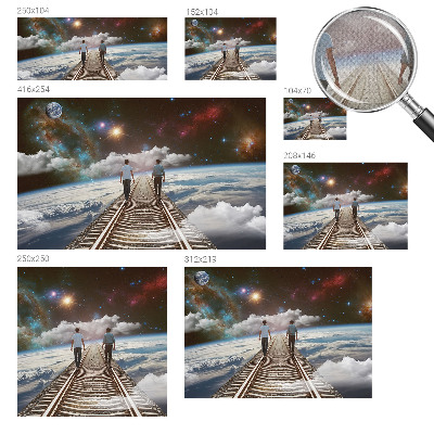 Fototapeta na ścianę z motywem kosmicznej wędrówki
