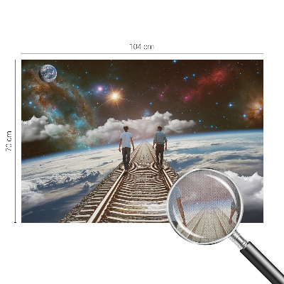 Fototapeta na ścianę z motywem kosmicznej wędrówki