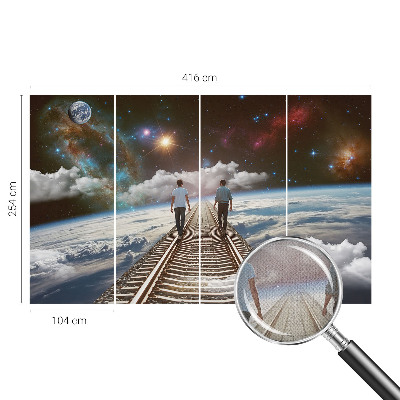Fototapeta na ścianę z motywem kosmicznej wędrówki