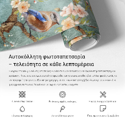 Nowoczesna fototapeta do salonu z motywem kwiatów i portretów