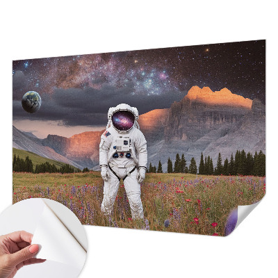 Dekoracyjna fototapeta na ścianę z motywem kosmicznego pejzażu