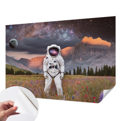 Dekoracyjna fototapeta na ścianę z motywem kosmicznego pejzażu