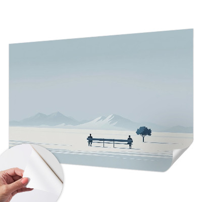 Tapeta fotograficzna samoprzylepna z motywem minimalistycznego krajobrazu