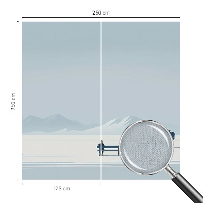 Tapeta fotograficzna samoprzylepna z motywem minimalistycznego krajobrazu