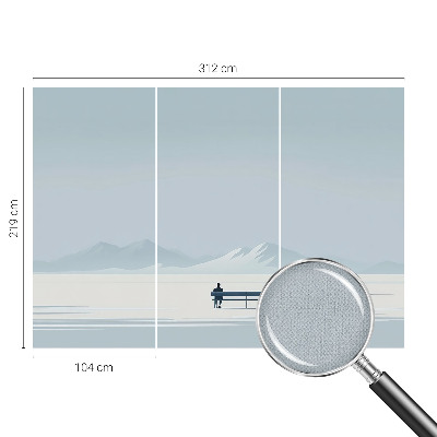 Tapeta fotograficzna samoprzylepna z motywem minimalistycznego krajobrazu