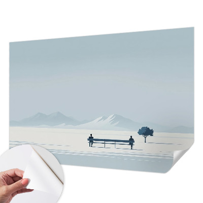 Tapeta fotograficzna samoprzylepna z motywem minimalistycznego krajobrazu