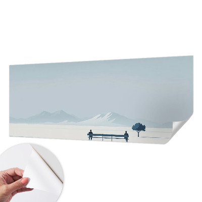 Tapeta fotograficzna samoprzylepna z motywem minimalistycznego krajobrazu