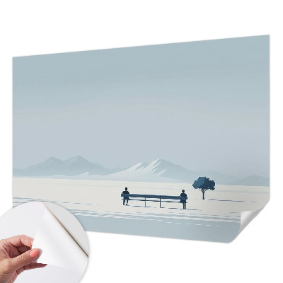 Tapeta fotograficzna samoprzylepna z motywem minimalistycznego krajobrazu