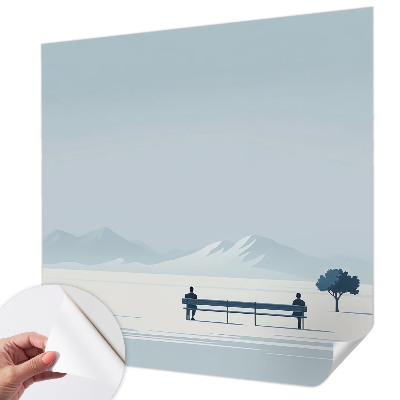 Tapeta fotograficzna samoprzylepna z motywem minimalistycznego krajobrazu