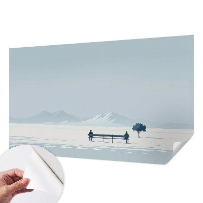 Tapeta fotograficzna samoprzylepna z motywem minimalistycznego krajobrazu