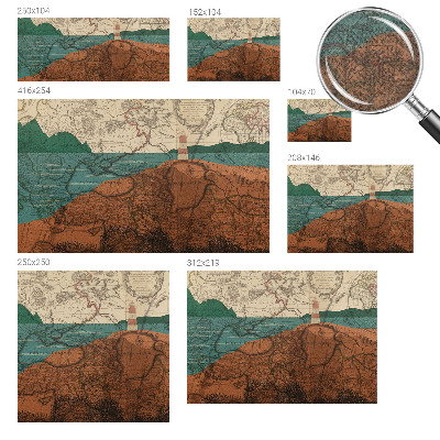 Fototapeta samoprzylepna z nadrukiem Fototapeta samoprzylepna z nadrukiem Historyczna mapa