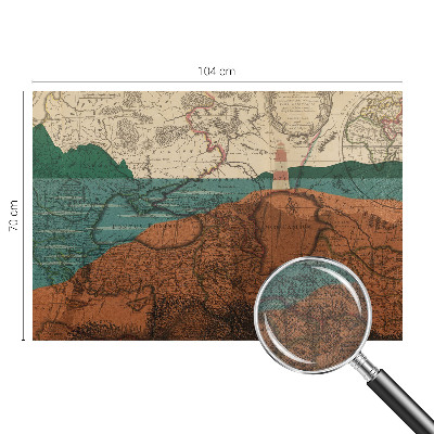 Fototapeta samoprzylepna z nadrukiem Fototapeta samoprzylepna z nadrukiem Historyczna mapa