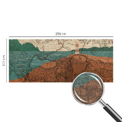 Fototapeta samoprzylepna z nadrukiem Fototapeta samoprzylepna z nadrukiem Historyczna mapa