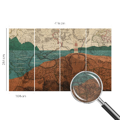 Fototapeta samoprzylepna z nadrukiem Fototapeta samoprzylepna z nadrukiem Historyczna mapa