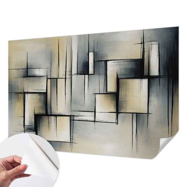 Dekoracyjna fototapeta na ścianę z abstrakcyjnym geometrycznym wzorem